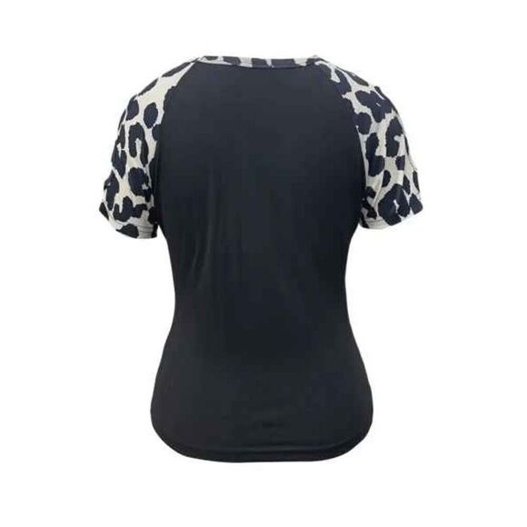 Leopard Print Blouse Top Shirt - Picture 3 of 6